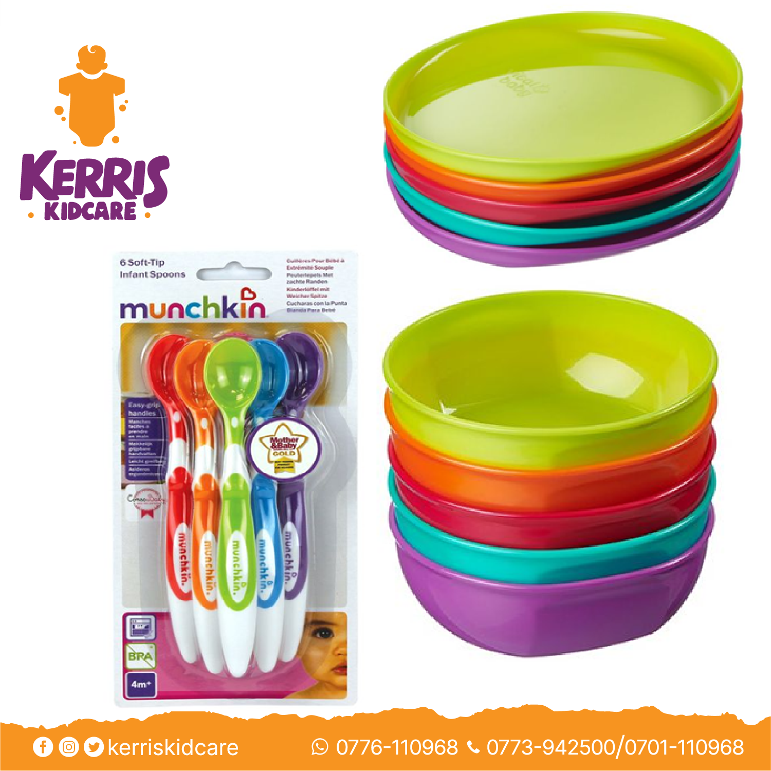 Feeding Bowl & Spoons Set